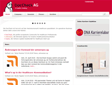 Tablet Screenshot of doccheck.ag