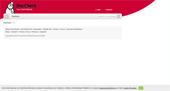 Desktop Screenshot of info.doccheck.com