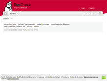 Tablet Screenshot of info.doccheck.com
